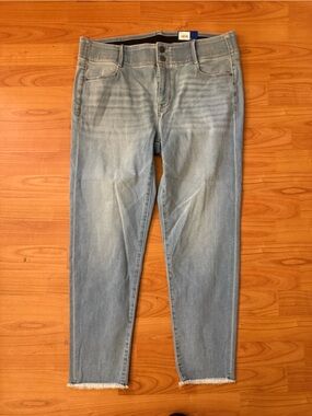 NWT APT.9 Ankle Jeans Womens Size 14 Mid Rise Tummy Control Slimming Waistband